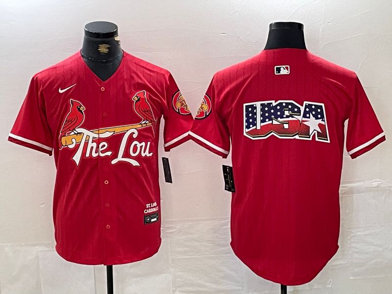 Men St.Louis Cardinals Blank Red City Edition 2024 Nike MLB Jersey style 4->st.louis cardinals->MLB Jersey